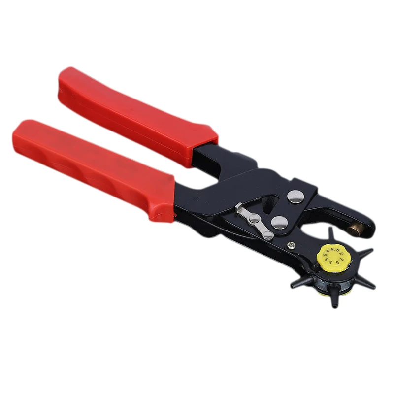 

Belt Hole Puncher Tool For Leather Leathercraft Holes Punching Machine Household Hand Pliers Leather Tools