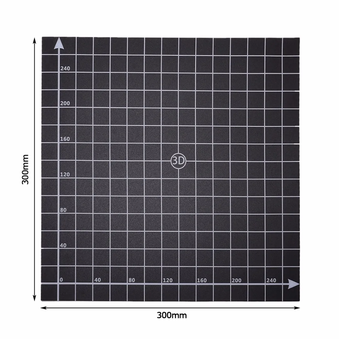 3D Printer Hot Bed Platform Sticker Reusable Coordinate With 1:1 Printed Hot Bed Surface Sticker For 3D Printer Accessories