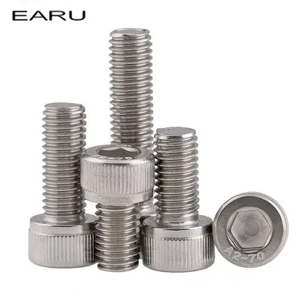 

2 pieces M14*60 mm 304 Stainless Steel Hexagon Hex Hexagonal Socket Plug Head Cap DIN912 Standard Screw Bolt