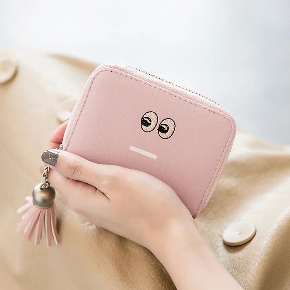 

Casual Zipper PU Leather Small Wallet Women Mini Women Wallets Purses Female Short Coin Zipper Purse Credit Card Holder
