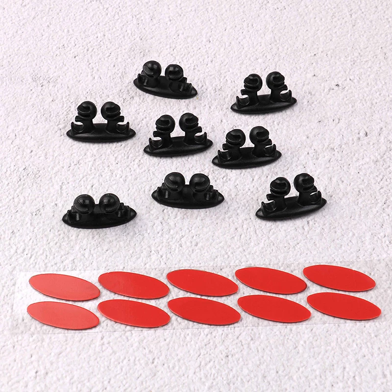 8Pcs/set Adhesive Wire cable Holder Clip Cable Winder Car Interior Cable Clip Earphone Cable Organizer Wire Storage Cord Holder