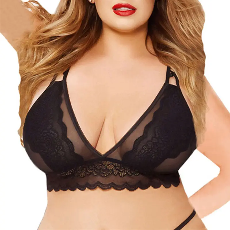 XXXL/4XL/5XL размера плюс белье сексуальный кружевной бюстгальтер чашечки