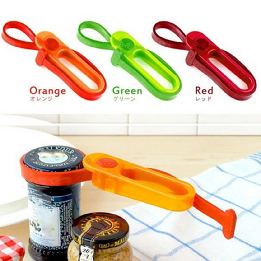 Wholesale 2016 New Multi function Kitchen Gadget Plastic Bottle Can Wine Jars Lid Opener Tin