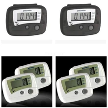 200 шт./лот, ЖК-дисплей, шагомер, шагомер, счетчик пройденной дистанции, шагомер, счетчик пройденной дистанции, АБС-пластик, трекер калорий для тренажерного зала