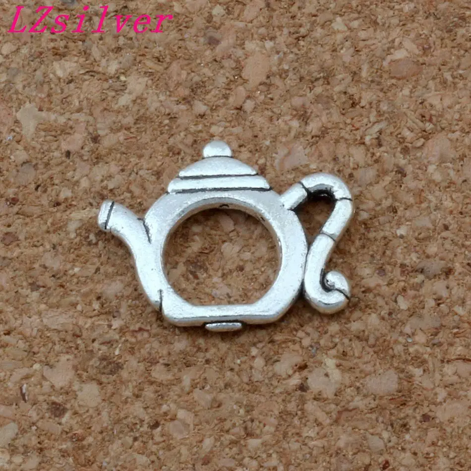 

200pcs Antique Silver Zinc Alloy teapot Charms Pendant 17x13.5mm DIY Jewelry A-145