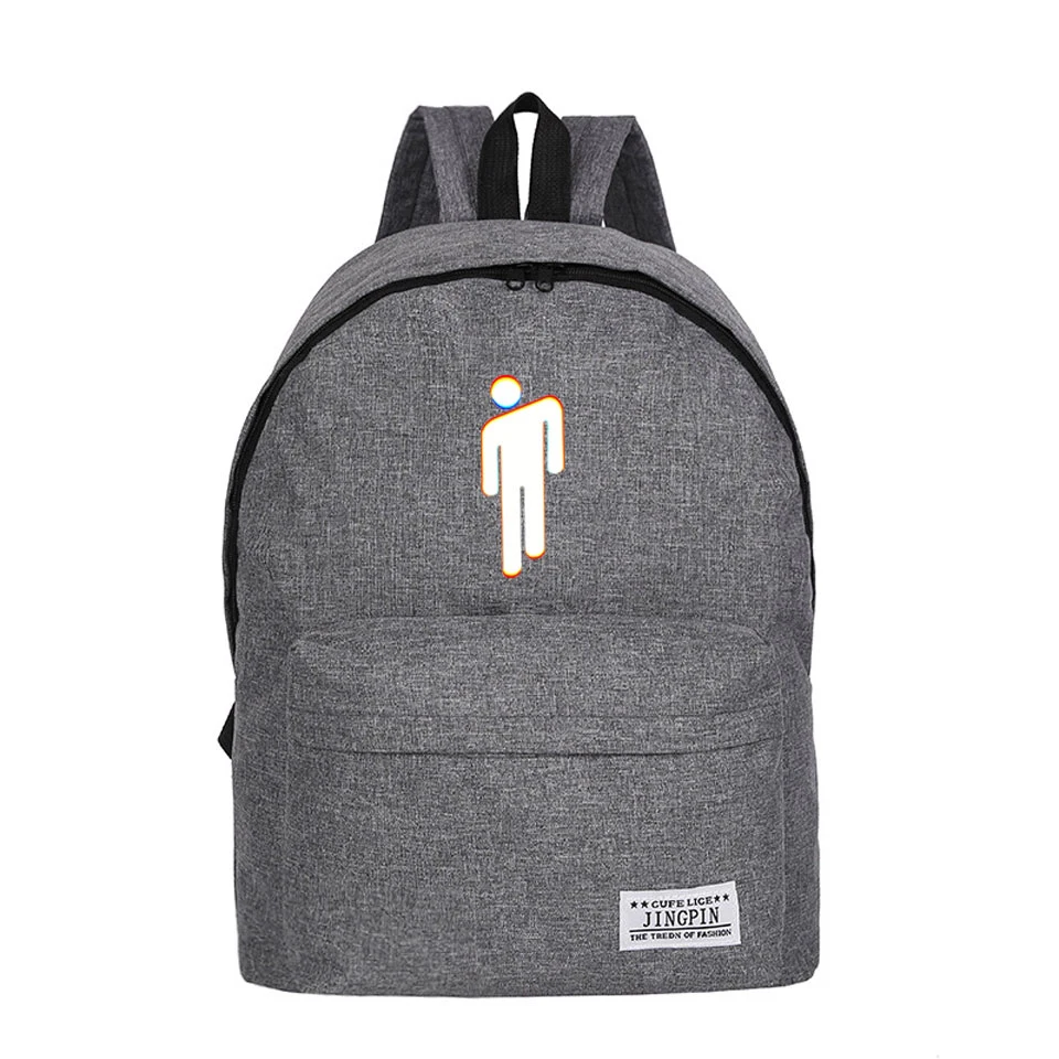

2019 singer Billie Eilish Funny bag Backpack harajuku mochila Hip Hop Teenager School cool bags Billie Eilish high quality bag