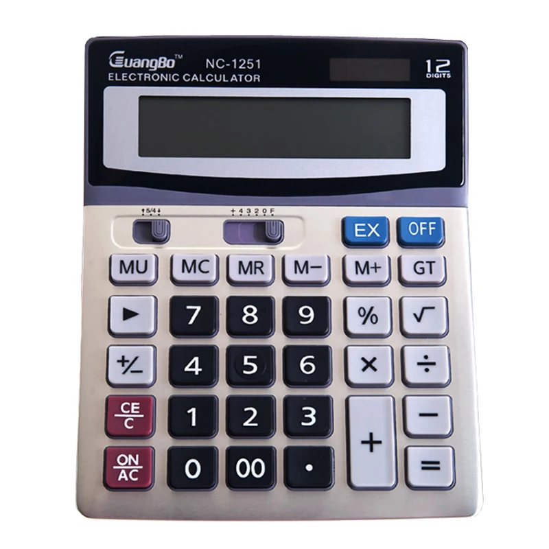 Guangbo font b Calculator b font High Quality Solar Or Battery School Supplies Office Useful Big