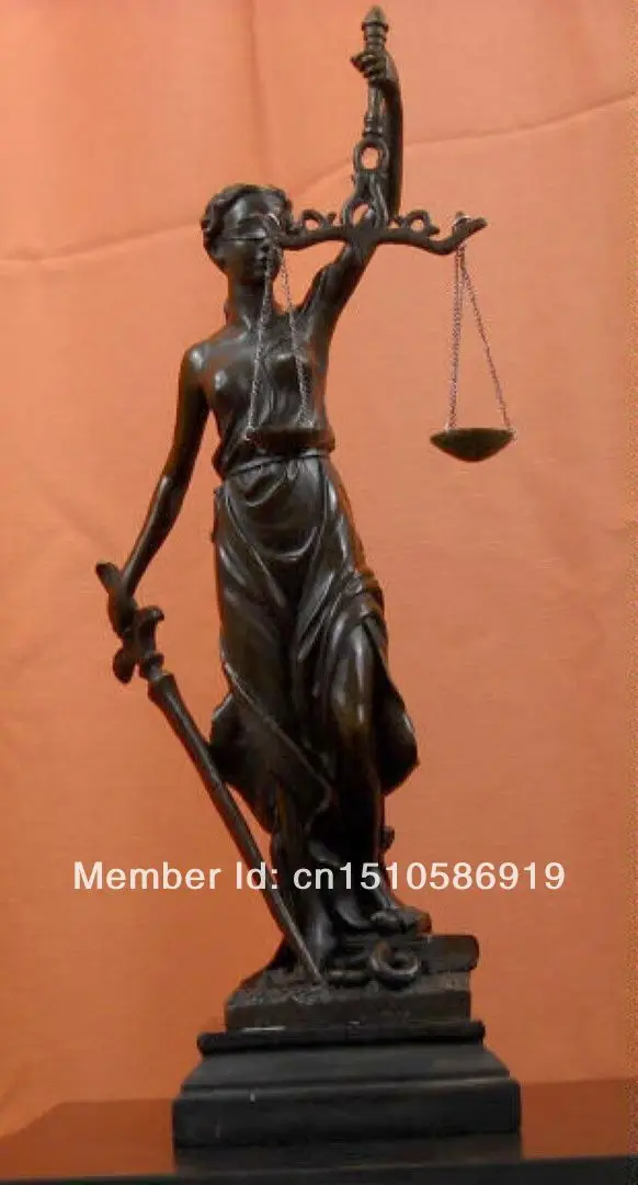 

Blind Lady Justice Lawyer desktop Sculpture Themis Bronze Statue Nicolas Mayer
