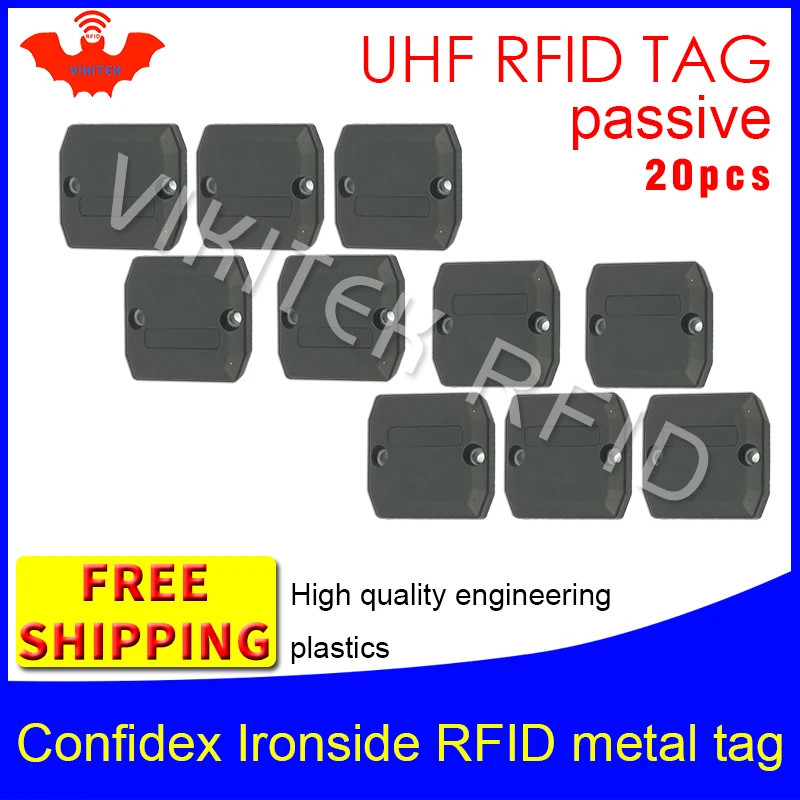 UHF RFID Метка confidex ironside 868 м Impinj Monza4QT EPC 20 шт. Бесплатная доставка долговечные ABS
