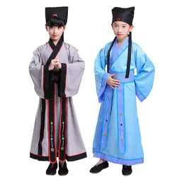 Детские костюмы, Hanfu, для мальчиков и девочек, в китайском стиле, для чтения, Детская Одежда для танцев, костюмы