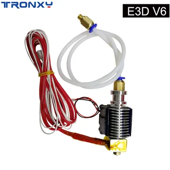 

TRONXY 1Set E3D V6 Print Head 3D Printer Extruder 1.75mm Filament Parts Accessories Nozzle 0.4mm With Teflon Thermistor Hotend