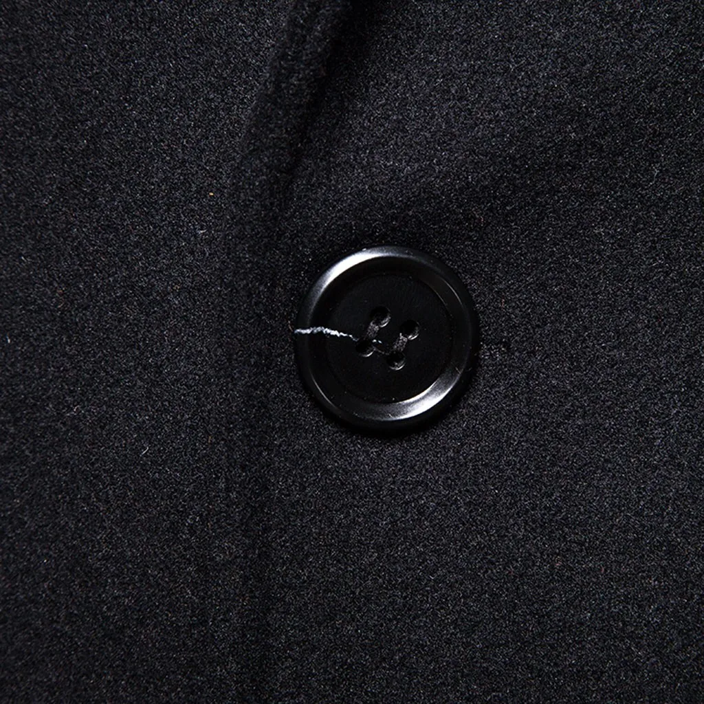 Длинные черные мужские пальто, плащ для мужчин, Тренч, специально с рукавами, открытый, зима-осень, куртки, военная одежда, платье
