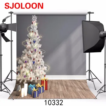 

SJOLOON New Christmas tree photography backgrounds christmas background vinyl backdrops for photography photo background 3x3m