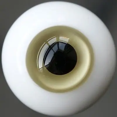 wamami 14mm DarkKhaki Light Brown For BJD Doll Dollfie Glass Eyes Outfit