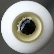 wamami 14mm DarkKhaki Light Brown For BJD Doll Dollfie Glass Eyes Outfit