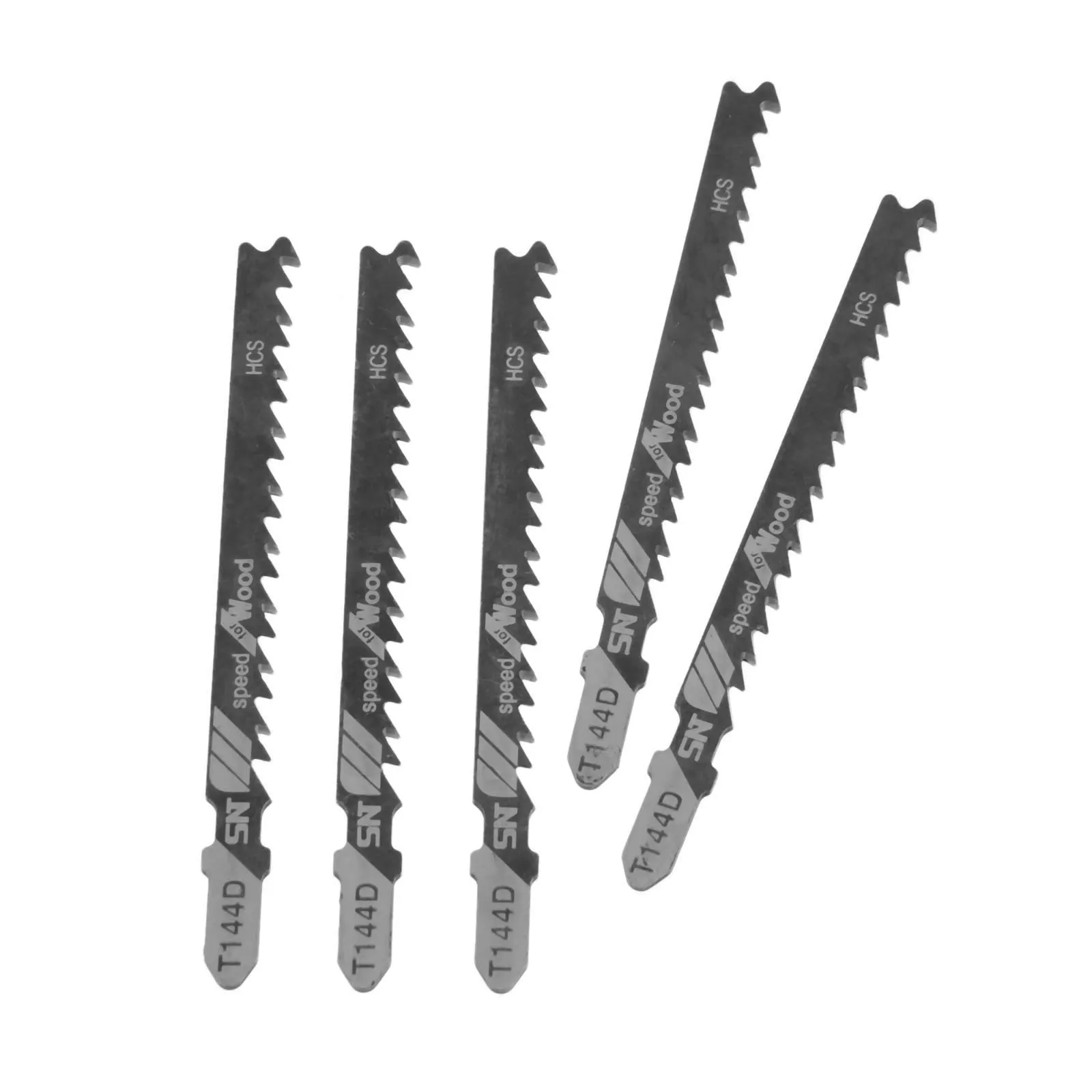 DRELD 5pcs/set 100mm HCS T144D Jig Saw Blades Wood Metal Cutting Reciprocating Saw Blade