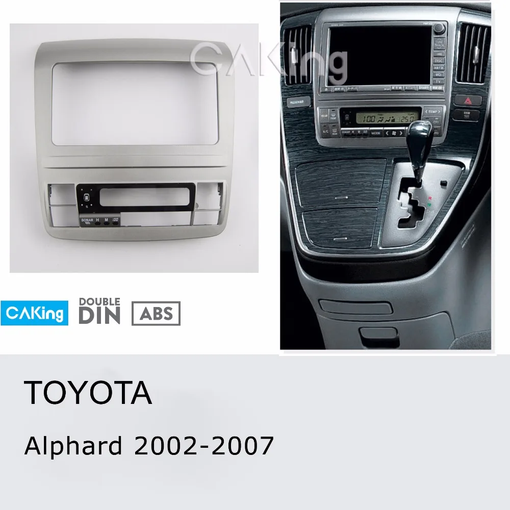 Автомобильная панель радиосвязи для TOYOTA Alphard 2002-2007 Dash комплект установки монтажной консоли переходная пластина рамка адаптер накладка