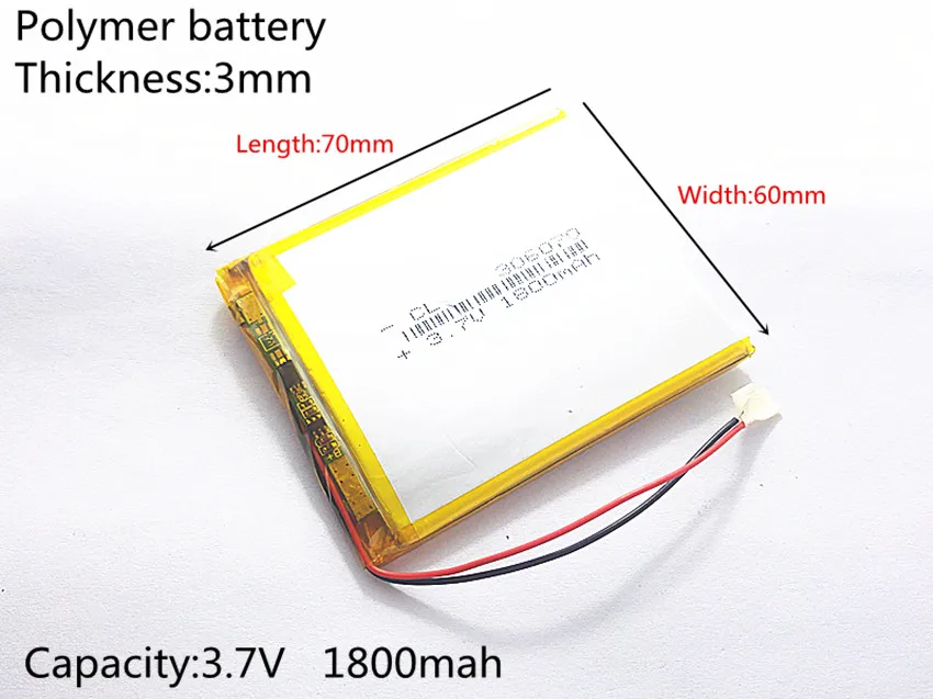 3,7 в 1800 мАч литиево-полимерный lipo перезаряжаемые батарея ячеек мощность для PAD gps оборудование psp видеоигра электронная книга планшеты