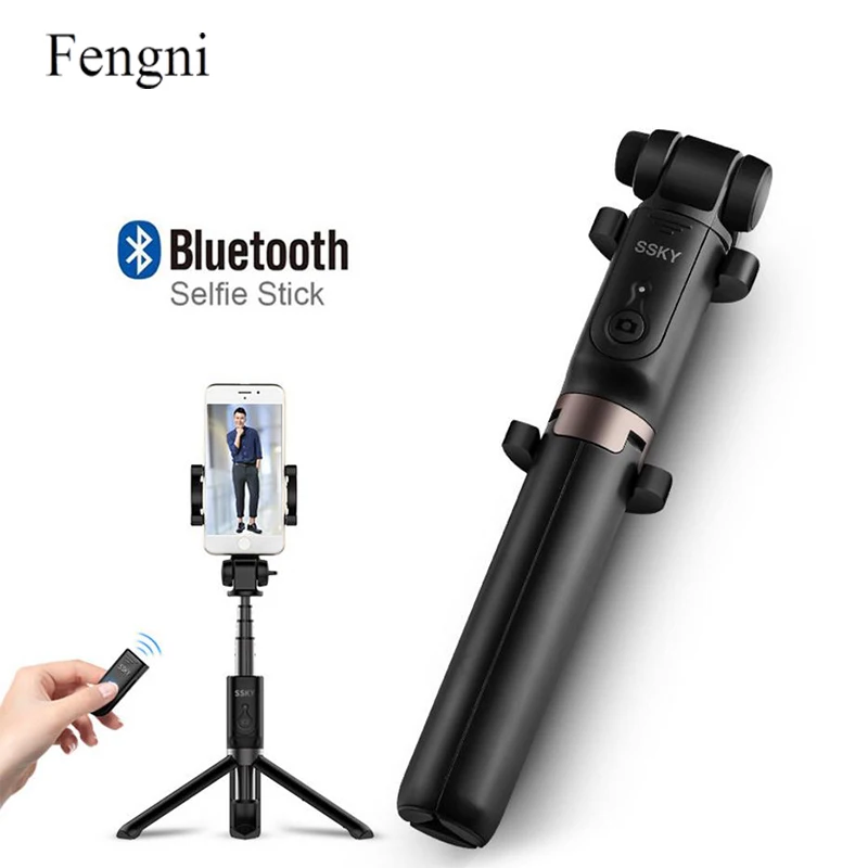 3 in 1 Selfie Stick Phone Tripod Extendable Monopod with Bluetooth
