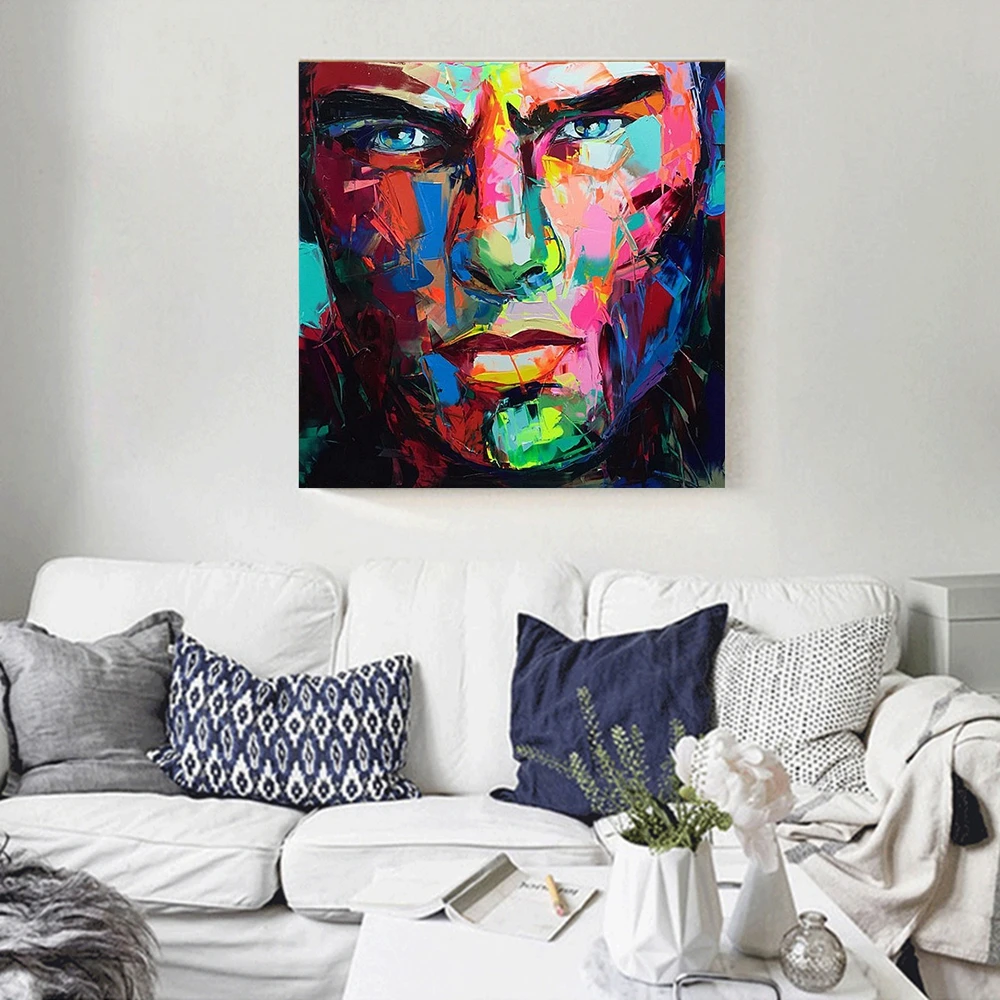 Handmade Kanvas Lukisan Abstrak Wall Art Pisau Lukisan Untuk Ruang Handmade Kanvas Lukisan Abstrak Wall Art Pisau Lukisan Untuk Ruang