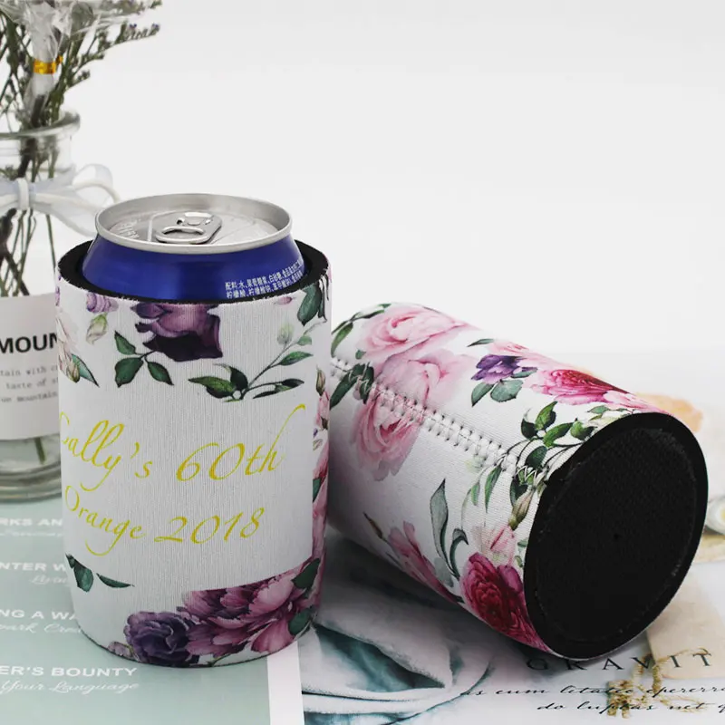 Custom Logo 50pcs Thermal Bag Can Cooler Neoprene Stubby Holder Ice Cooler Box Lunch Cooler Bag Beer Can Cover