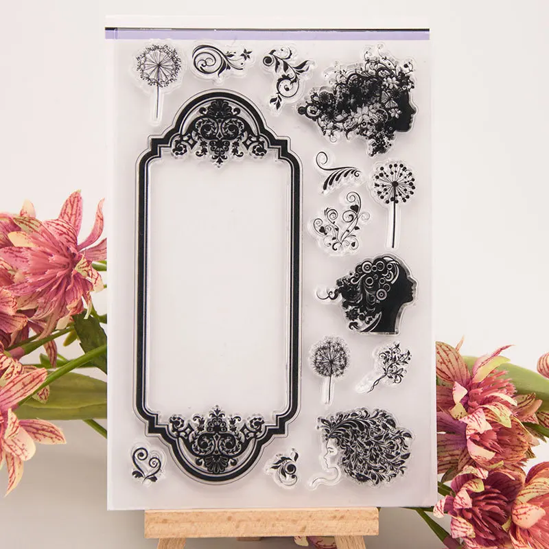 

Flower fairy Transparent Clear Silicone Stamp/Seal for DIY scrapbooking/photo album Decorative clear stamp sheets