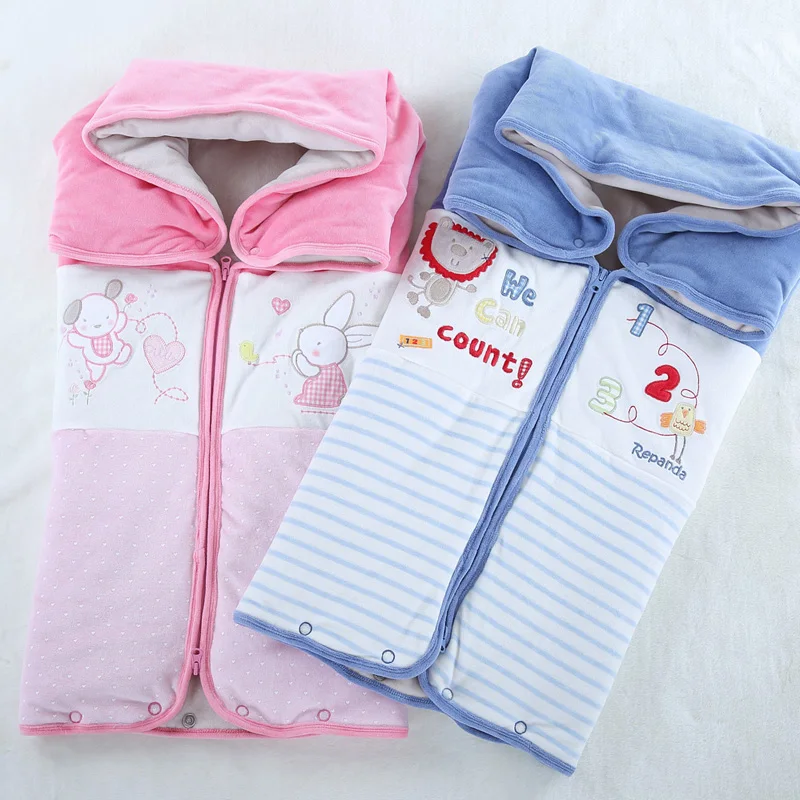 Baby clothes blanket newborn blanket winter warm baby sleeping blanket multifunction 0 24 months