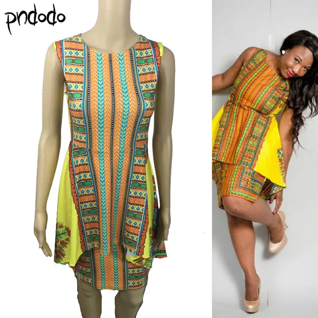 Formal African Print Midi Dress