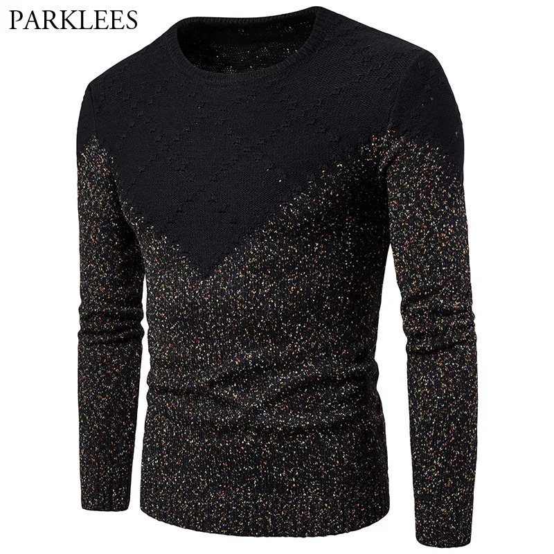 Geometric Sweater Men 2017 Casual Men Knitted Pullover Sweater Slim Fit