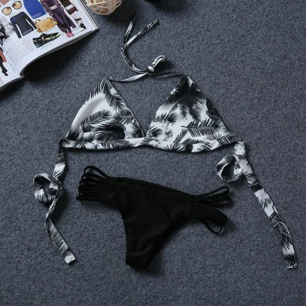 HaoXianJian 3 Piece Women's Swimsuits Bikini Set Bathing Suit Thong With Cover Up Skirt Low Waisted V Neck Swimwear 2025 Swim Suit