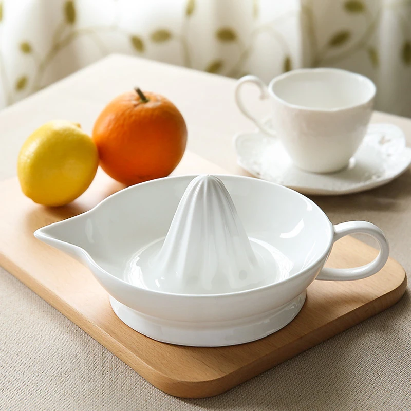 Manual ceramic dish orange juice lemon juicer fruit juicer simple