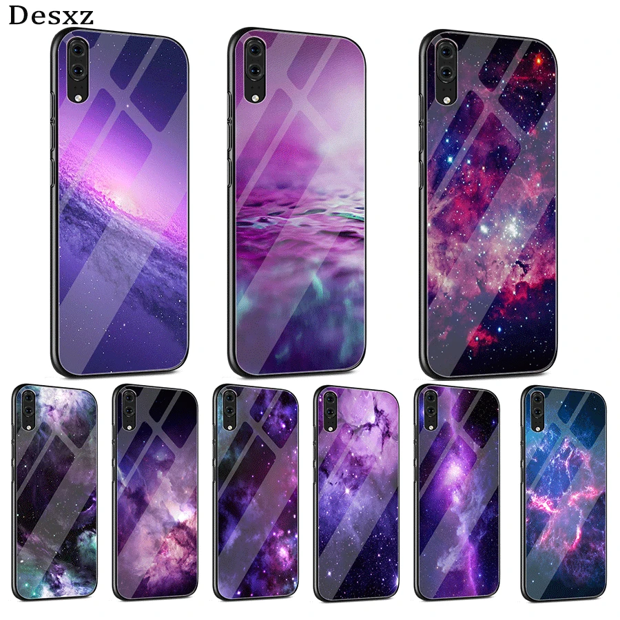 Desxz стеклянный чехол для телефона Huawei Mate Honor 8X 9 10 7A 20 P30 P20 P10 Lite Pro P Smart Cover Interstellar