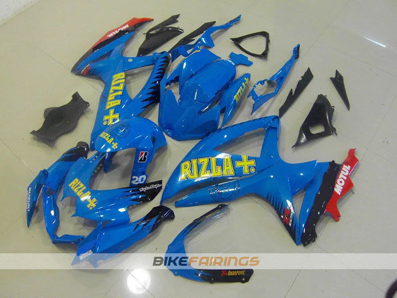 

3Gifts New ABS Fairings Kit Fit For SUZUKI GSXR600 GSXR750 08 09 10 R600 R750 K8 GSXR 600 750 2008 2009 2010 Custom RIZLA+