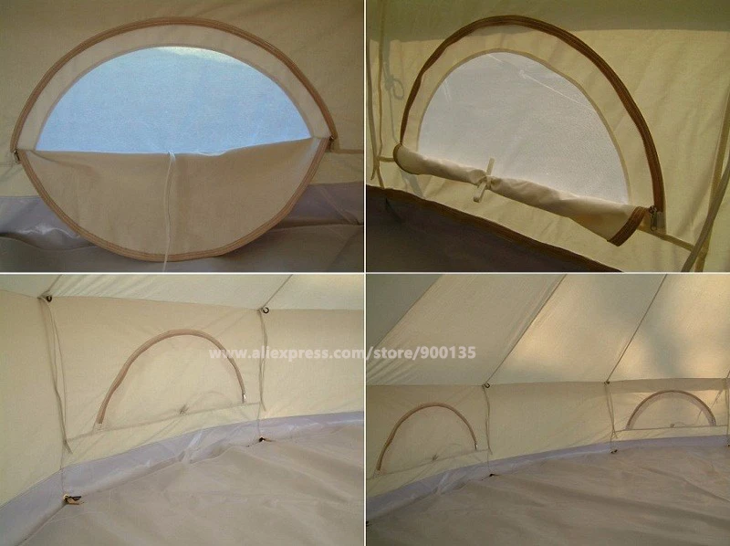 Диаметр 3 м водонепроницаемый хлопковый холст колокольчик палатка открытый Sibley Glamping Палатка