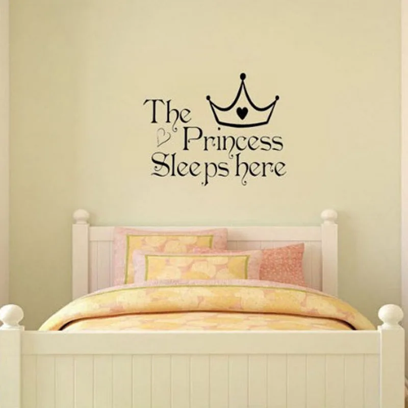 baby girl princess removable wall sticker nursery room decor decal