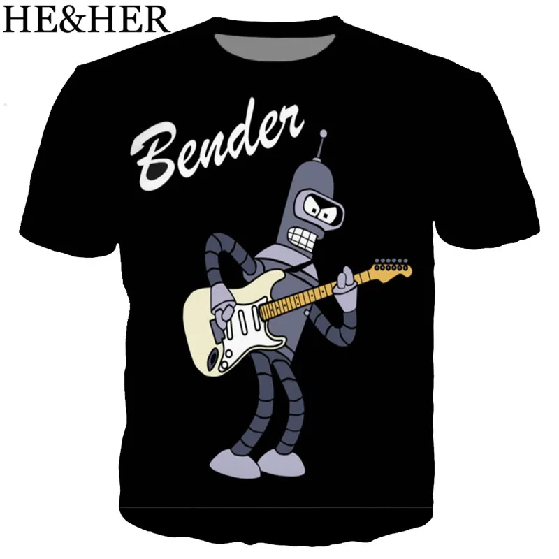 

New arrive fashion cartoon t shirt men women 3D print t-shirts Harajuku short sleeve Futurama tshirt streetwear summer tops