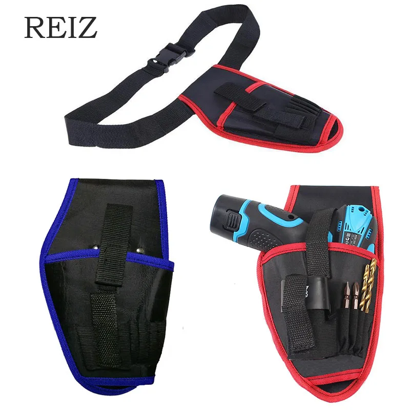 

REIZ Portable Electrician Tools Bags Belt Pouch Bag Holder Drill Holster For Tools Bag Waist Belt Organizer Durable Hardware