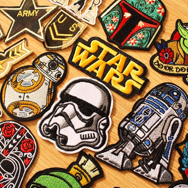 

DIY Star Wars Patch Embroidered Patches For Clothing Iron on Patches On Clothes Tactical Patch Military Badges Applique Stripes