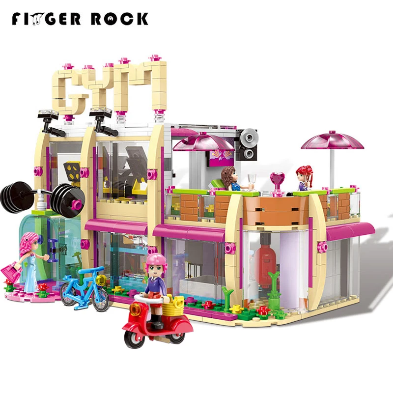 

XINGBAO 12002 New 905Pcs City Girl Series The Gym Club Set Model Building Blocks Bricks Toys For Children As New Year Gifts