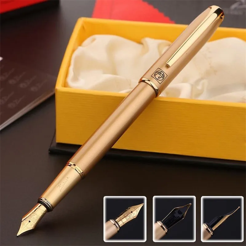 

1 PC 0.5mm Luxury Business Signature Fountain Pen High Quality Writing Calligraphy Pen Office School Stationary Supplies 03834