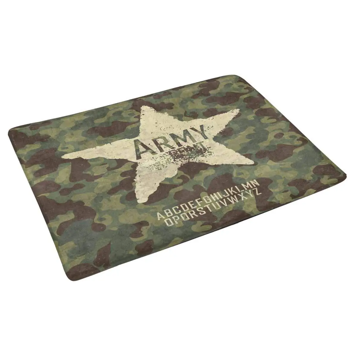 Buy Door Mats Military Stamp with Camouflage and Star
