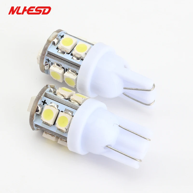 10 шт. T10 10SMD 3528 1210 Клин светодиодный Подсветка регистрационного номера W5W Smd 194 168 DC12v