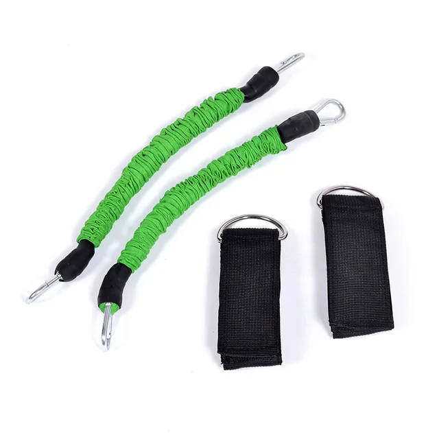 1set Pedal Exerciser Elastic Bands Jump Training Trainer Expander Resistance Bands Set Leg Fitness Equipments Ankle Straps 4