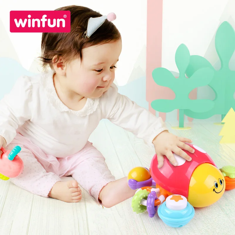 

Winfun baby crawling toddler exercise early education educational toys active little beetle learning to crawl for 6 to 12 months
