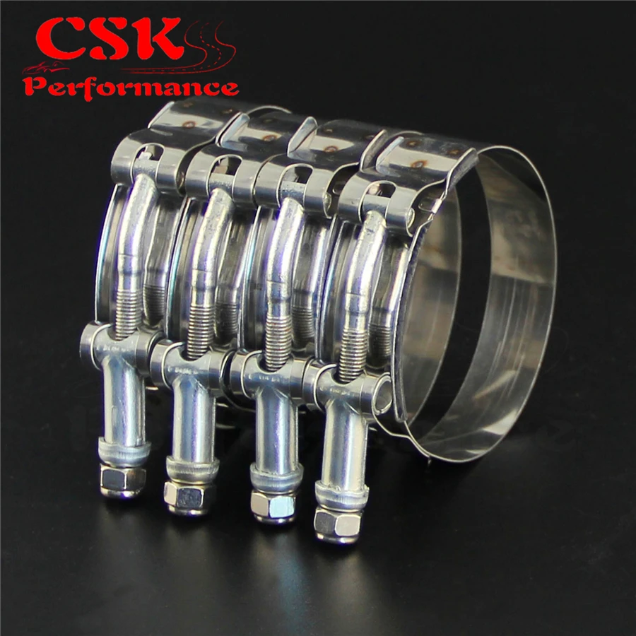 4x 2.75" T Bolt Clamps Stainless Steel For Turbo Intake Silicone Hose