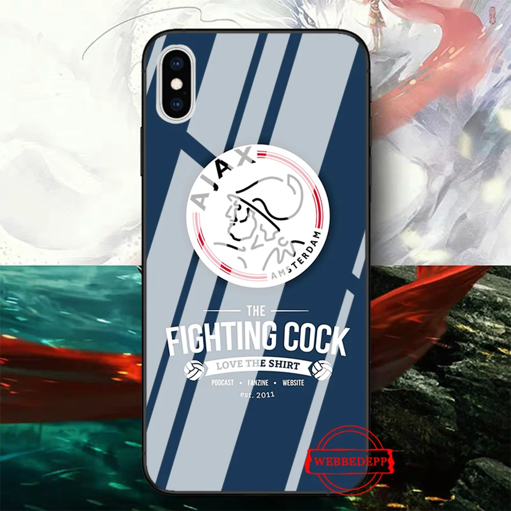 Ajax Team стеклянный чехол для телефона для Apple iPhone 11 Pro X XS Max 6 6S 7 8 Plus 5 5S SE - Цвет: TG2