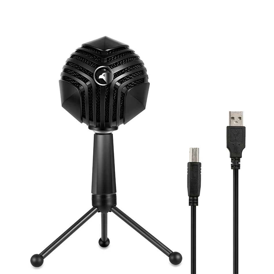 USB конденсаторный микрофон, Cardriod микрофон для подкастов, совместим с usb-устройствами и мобильным телефоном, отлично подходит для Skype, записи, речи