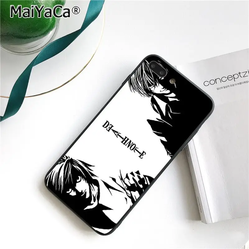 MaiYaCa чехол Ryuk смерть Кира Coque чехол для телефона для iphone 11 Pro 11Pro Max X XS MAX 6 6s, 7, 7 plus, 8, 8 Plus, 5 5S SE XR