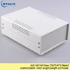 Caja de Proyecto de hierro carcasa para electrónica diy caja de conexión de alambre caja de instrumentos caja de escritorio personalizada 200*150*70mm caja negra ► Foto 1/6