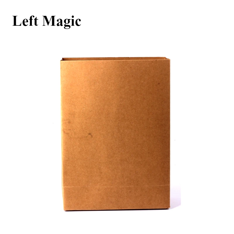 Появляющийся цветок пустой из коробки Волшебные трюки(18X8,2X8,2 см средний размер) бумажный мешок мечта мешок Иллюзия сцены магический реквизит